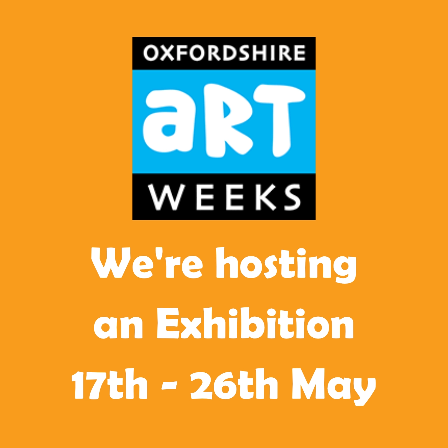 We're hosting an Artweeks Exhibition